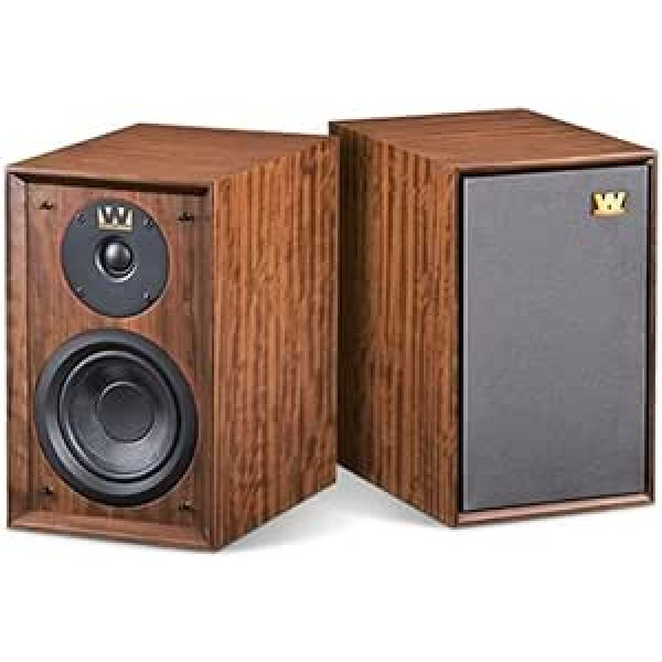 WHARFEDALE Denton 80. gadadienas grāmatu plaukta skaļrunis Walnut