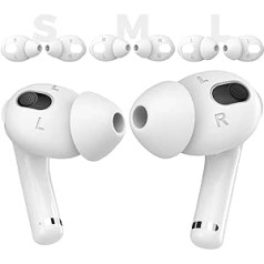 AHASTYLE AirPods 3 austiņas trokšņu samazināšanas piederumi 4 pāri [papildu soma] Savietojams ar Apple AirPods 3 (2 pāri lieli un 2 pāri mazi)