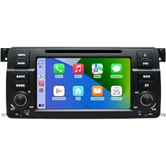 Automašīnas stereo iekārta Android 8.1, radio, DVD atskaņotājs, GPS NAVI 7 collu IPS 2 Din, ar aizmugurējo kameru, atbalsta Bluetooth WiFi 4G Mirror Link USB SWC OBD (melns)