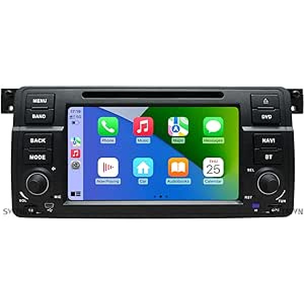 Automašīnas stereo iekārta Android 8.1, radio, DVD atskaņotājs, GPS NAVI 7 collu IPS 2 Din, ar aizmugurējo kameru, atbalsta Bluetooth WiFi 4G Mirror Link USB SWC OBD (melns)