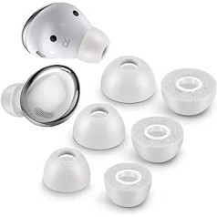 Putu ausu aizbāžņi Samsung Galaxy Buds Pro — izbaudiet izcilu komfortu un nelokāmo piegulšanu ar atmiņas putu uzgaļiem — pelēks