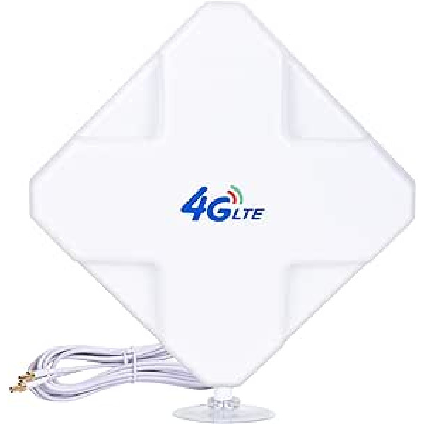 TS9 4G Hochleistungs LTE Antenne 35dBi, Dual Mimo Verstärker-Antenne Signalverstärker für Huawei E5372 E398 E3276 E392 E3272 E8278 R212 MF93 R215 uc un Breit WiFi maršrutētājs