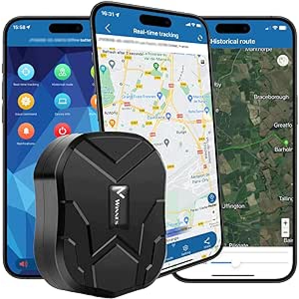 Winnes GPS izsekotājs 4G, 160 dienu gaidstāves izsekotājs, spēcīgs magnēts, reāllaika izsekošana, ūdensizturīgs izsekotājs, GPS raidītājs automašīnai, kravas automašīnai, motociklam, saldētavai, laivai bez abonementa