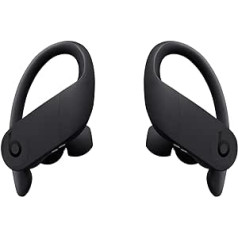 Powerbeats Pro pilnas bezvadu ausīs ievietojamas austiņas — Apple H1 čips, Bluetooth® 1. klases savienojamība, 9 stundu klausīšanās laiks, sviedri izturīgi ausu aizbāžņi — melni