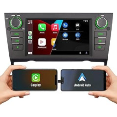 7 collu integrēta bezvadu Carplay un bezvadu Android automašīna ar RDS Double DIN 1080P Full HD pilna skata leņķa IPS ekrāns Linux automašīnas radio BMW 3. sērijas E90 E91 E92 E93 328i 325i M3