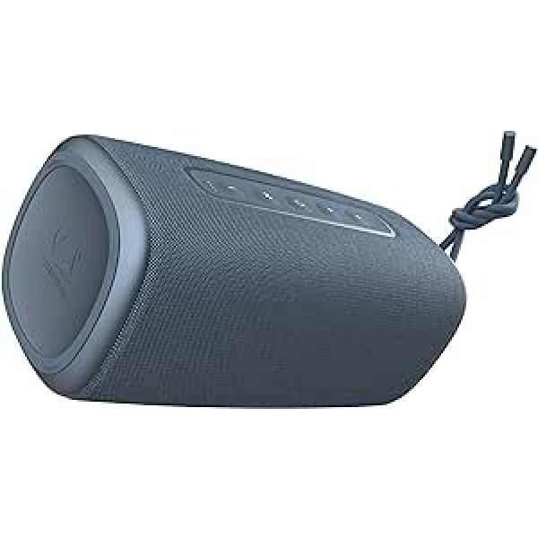 Fresh 'n Rebel Bold L2 bezvadu Bluetooth skaļrunis, IPX7 ūdensnecaurlaidīgs skaļrunis ar skaidru skaņu, dziļi basi un jaudīgs skaļums, ballītes režīms, 22 stundu atskaņošanas laiks (Dive Blue)