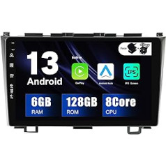 SXAUTO - 6G + 128G - Android 12 IPS automašīnas radio priekš Honda CRV (2006-2011) - Iebūvēts Carplay/Android Car/DSP - LED kamera + MIC - DAB stūres vadība Fast Boot 360-CAM WiFi AHD - 2 DIN 9 Collas