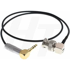 HangTon BNC 3.5mm Male TimeCode TC Cable for Video Camera or Recorder with BNC (50cm)