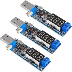 ALMOCN USB Buck Boost Converter 3.5V-12V to 1.2V-24V DC-DC Step Up Step Down Power Supply Module Voltage Regulator 5V to 3.3V 9V 12V 18V 24V 3 Pack