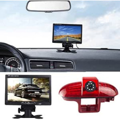 7 collu TFT LCD ekrāna automašīnas monitors visām automašīnām + bremžu gaismas automašīnas jumta HD atpakaļskata kameras nomaiņa Transporter Opel Vivaro Surf Concept/Combo/Vauxhall/Renault Trafic/Fiat Talento/Primastar