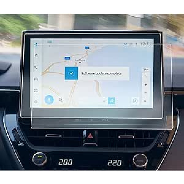 YEE PIN 2 x 10,5 collas savietojams ar 2023. gada Toyota Corolla/Corolla Touring Sports Nano Film Navigācijas aizsargplēve GPS ekrāna aizsargplēve Navigācijas plēve Corolla Cross 2023 Skrāpējumu izturīga