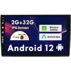 SXAUTO Android 12 IPS automašīnas radio, kas paredzēts Fiat Bravo (2006-2012) - Iebūvēta CarPlay/Android automašīna - Bezmaksas atpakaļgaitas kamera - 2G + 32G - Stūres vadība DAB Fast Boot WiFi DSP Bluetooth - 2 DIN 9 collas