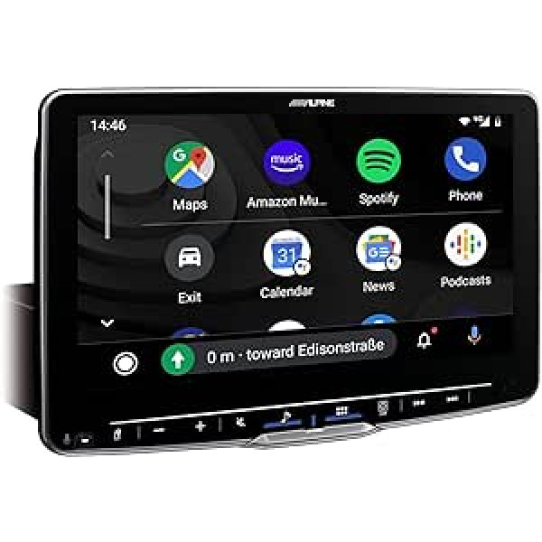 Alpine ILX-F905Du automašīnas radio ar 9 collu skārienekrānu, DAB+, 1-DIN instalācijas korpusu, Apple CarPlay bezvadu un Android automašīnas atbalstu Fiat Ducato 3, Peugeot Boxer 2 un Opel Movano 3