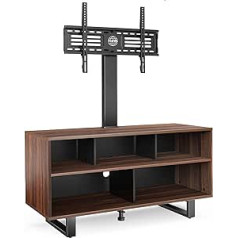 FITUEYES TV Stand with Bracket TV Cabinet Wooden TV Stand for TVs 32-70 Inches, Height Adjustable, Swivelling ±20°, up to 50 kg, Max. VESA 600 x 400