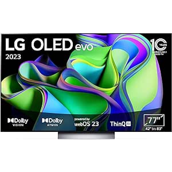 LG OLED77C31LA televizors 195 cm (77 collas) OLED evo televizors