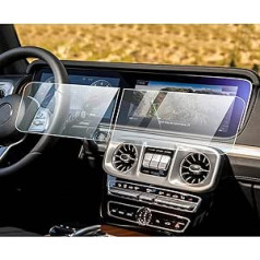 YEE PIN ekrāna aizsargplēve Mercede E-Class W213 / G-Class W464 / GLE W167 X167 2020-2023 / S-Class W222 Navigācijas aizsargplēve GPS navigācijas plēve rūdīta stikla aizsardzība automašīnām