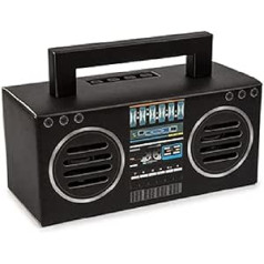 Kooltech SPRC 016624 Bluetooth skaļruņu radio kasetes dizains, melns