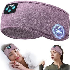 Navly Sleep austiņas, Bluetooth austiņas ar galvas saiti, īpaši ilgs atskaņošanas laiks, miega austiņas ar iebūvētiem HD Hi-Fi skaļruņiem, lieliski piemērotas miegam, treniņiem, jogai, ceļojumiem, meditācijai