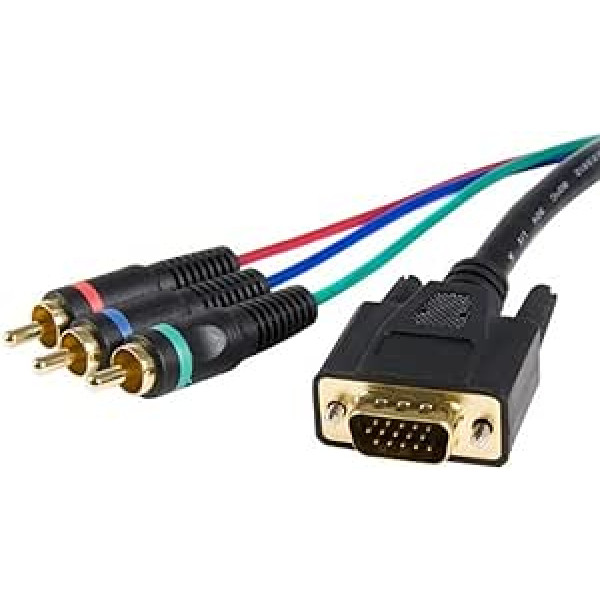 StarTech.com 91 cm HD15 (VGA) auf 3x Cinch Kabel - St/St - VGA auf RCA videokabel