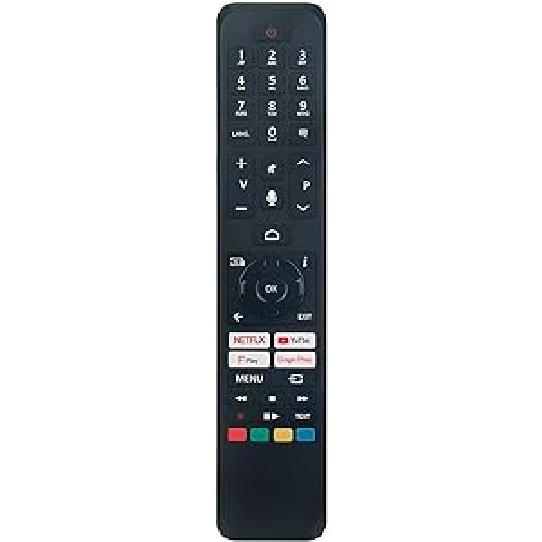 VINABTY RC45161 balss tālvadības pults nomaiņa, kas piemērota Toshiba CT-8562 CT-8555 23794690 30108047 32WA3B63DA 49UA3A63DB 49UA3A63DG 42LA206LA3s3 TV33