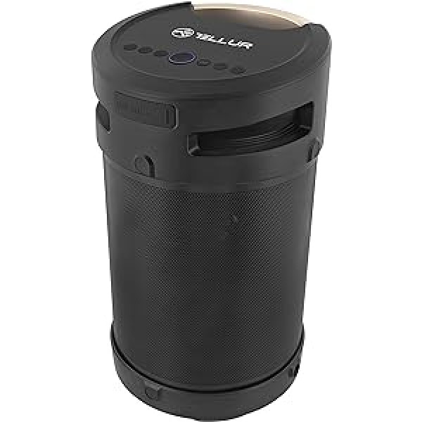 TELLUR Rapture Bluetooth skaļrunis liels, 70 W, mūzikas kaste Bluetooth ar patiesu bezvadu stereo, 360° daudzvirzienu skaņa, radio Bluetooth kaste, mikrofons IN 6,35 mm, USB, AUX ligzda 3,5 mm, melns