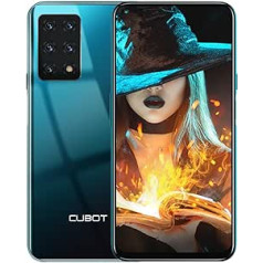 CUBOT X30 viedtālrunis 6 GB + 128 GB Android mobilais tālrunis 6,4 collu FHD+ displejs 48 MP kamera astoņkodolu viedtālrunis bez līguma 4G divu SIM kartes mobilais tālrunis/pirkstu nospiedums/NFC/GPS/OTG zaļš