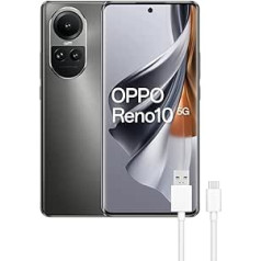 Oppo Reno10 5G, Dual, 256GB 8GB RAM, sudrabaini pelēks