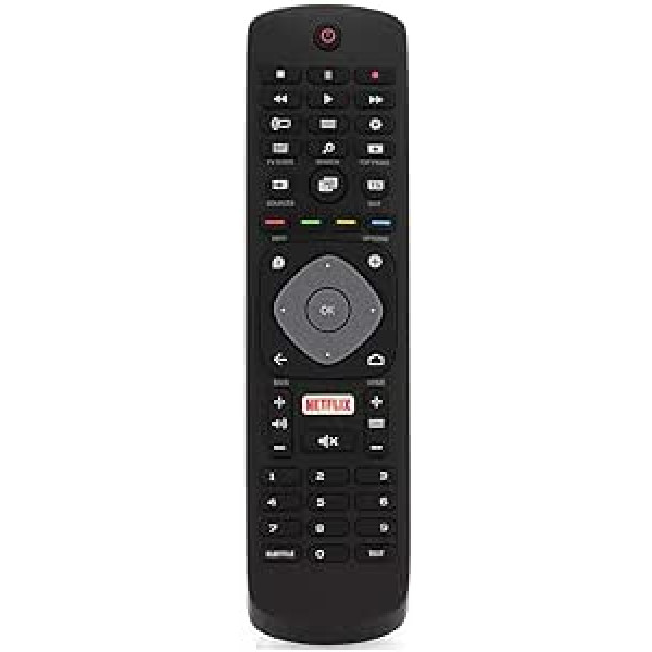 Replacement Remote Control Compatible with Philips 49PUS6401/12 6000 Series 4K Ultra Slim TV