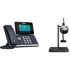 Yealink IP telefons SIP-T54W VoIP tālrunis melns + WH62 Dual UC