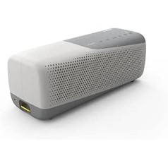 Philips Audio TAS7807W bezvadu Bluetooth skaļrunis, īpaši pārnēsājams un ūdensizturīgs IP67 skaļrunis ar iebūvētu mikrofonu zvaniem un barošanas banku, 24 stundu atskaņošana, balts, liels