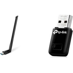 TP-Link Archer T3U Plus AC1300 High Gain USB WLAN Stick Adapter with High-Gain Antennas & TL-WN823N WLAN USB Stick (300Mbps 2.4GHz, Mini Size Adapter, WPS Button for Easy Installation)