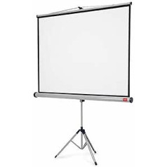 NOBO 1902397W Stativ-Leinwand Standard, Maáe: (B) 2000 x (H) 1,310 mm