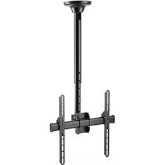 Ricoo TV ceiling mount, D0244 VESA 400x400 Black