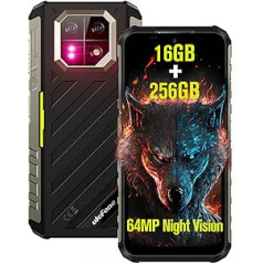 Ulefone Armor 22 Outdoor mobilais tālrunis 16GB + 256GB/512GB SD, Android 13, 64MP + 64MP Night Vision, 6600mAh 6,58 collas FHD+ 120Hz, āra viedtālrunis bez līguma, 4G Dual SIM/NFC/Fa8