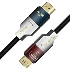 GeoHN.G 8K optiskās šķiedras HDMI 2.1 kabelis 1,5 m, 48 Gb/s ātrdarbīgs HDMI kabelis, 8K @ 60 Hz 4K @ 120 Hz, Dolby Vision, HDR10+, eARC, 3D, HDCP 2.2/2.3 ar klēpjdatora monitoru Dolby, saderīgs ar klēpjdatoru DVD spēle