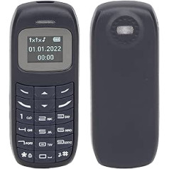 BM70 2G mini mobilusis telefonas senjorams, 2023 m. atnaujinimas, dviguba SIM kortelė, dvigubas mobilusis telefonas budėjimo režimu vyresniems vaikams, dideli mygtukai, 380 mAh, tik kalbėjimas ir tekstas (mėlyna)