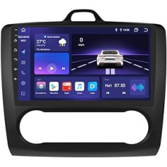 hizpo Car Radio Bluetooth for Ford Focus Exi at 2004-2011 Navigācijas sistēma Ford Focus exi at Dab - HD skārienekrāns atbalsta Apple Carplay/Android automašīnas stereo radio 4G LTE 4G + 64G