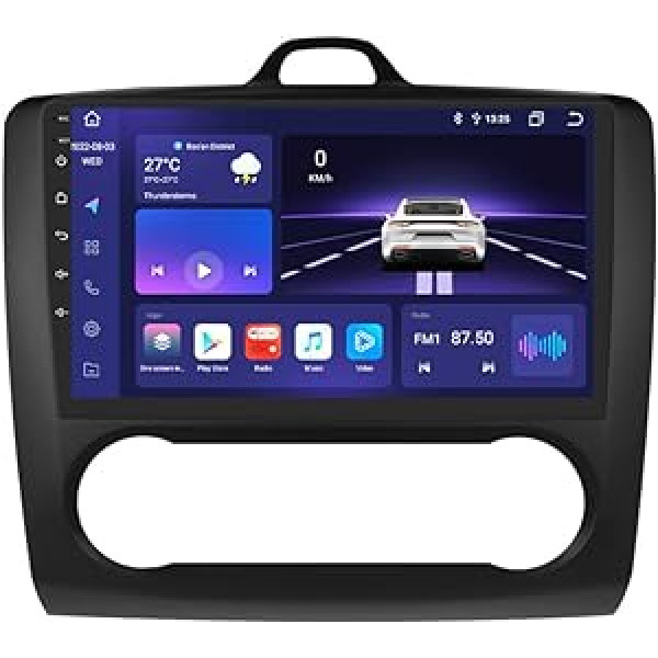 hizpo Car Radio Bluetooth for Ford Focus Exi at 2004-2011 Navigācijas sistēma Ford Focus exi at Dab - HD skārienekrāns atbalsta Apple Carplay/Android automašīnas stereo radio 4G LTE 4G + 64G