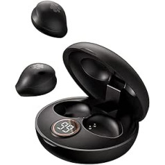 Neredzamās austiņas Bezvadu Bluetooth darbam Mini Slēptas Mazas In-Ear Austiņas Miega austiņas Mazas Austiņas ar Mikrofonu Mazi Ausu Kanāliņi Miega uzgaļi Miega uzgaļi sānu gulšņiem Melni