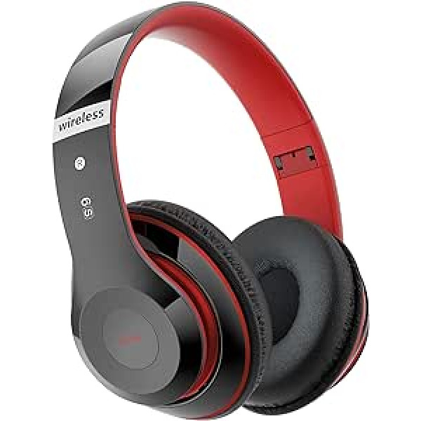 Lankey Sound bezvadu austiņas ar 6 EQ režīmiem, austiņas aiz auss, 65 stundu bezvadu Bluetooth austiņas ar iebūvētu HD mikrofonu, FM, SD/TF izmantošanai ārpus telpām, transportam, ceļojumiem, studijām