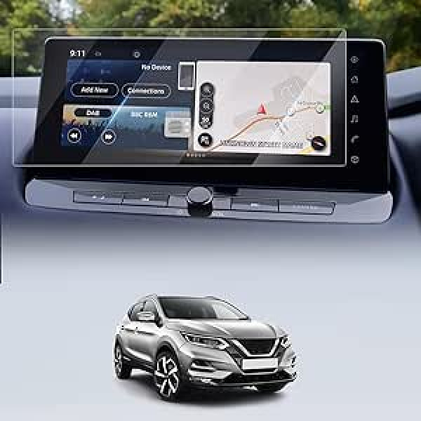 Swgaunc GPS navigācijas ekrāna aizsargs Qashqai J12 III e-POWER 2023+ 9H, skrāpējumiem izturīgs 12,3 collas