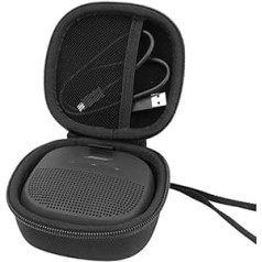 Aenllosi Hart Tasche Hülle für Bose SoundLink Micro Bluetooth Lautsprecher, Nur Tasche (Schwarz)