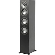 ELAC Uni-Fi 2.0 UF52 stāvošais skaļrunis mūzikas atskaņošanai, izmantojot stereo sistēmu, 5.1 telpiskās skaņas sistēma, izcila skaņa un augstas kvalitātes dizains, 3 virzienu skaļrunis