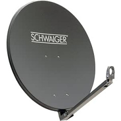 SCHWAIGER 227 satelītantena satelīta sistēmas nobīdes antena LNB atbalsta rokas masta stiprinājums satelītantena satelīta sistēma tērauds 74,5 x 84,5 cm antracīts