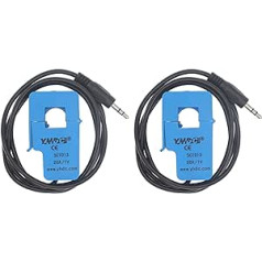 HUABAN 2PCS SCT013-020 20A 1V neinvazīvs dalītu kodolu strāvas transformatora sensors