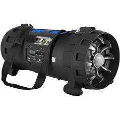 XX.Y P-137J tragbarer Bluetooth Lautsprecher Boom Box (NFC) ar iebūvētu radio FM, Akku/Audio-Eingang für Mikrofon/Musikinstrument/MP3 Player/USB-Port Schwarz