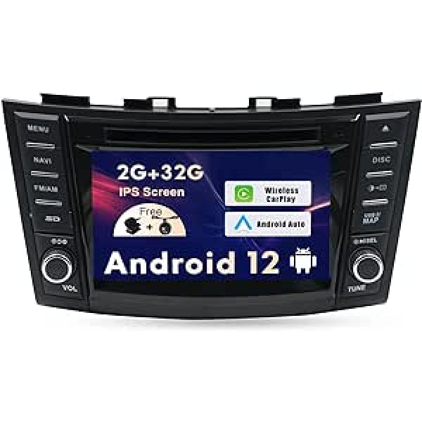 SXAUTO Android 10 automašīnas radio, kas piemērots Suzuki Swift Ertiga (2011-2017) - bez atpakaļskata kameras - [2G + 32G] - 2 DIN - 7 collas - atbalsta DAB stūres vadību 4G WiFi Bluetooth Carplay Android