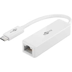 Goobay 66255 USB-C auf RJ45 Ethernet tīkla tīkla adapteris Anschluss eines LAN-Kabels zwecks Internetverbindung