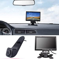 Atpakaļskata kameras transportēšanas logs + 7 collu TFT LCD ekrāna automašīnas monitors 3. bremžu gaismas bremžu lukturī automašīnas jumta atpakaļgaitas kamera VW Crafter 2017. gada modernizētajam furgonam