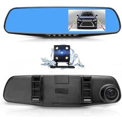 HDWR videoCAR-L310 Car Video Recorder Front and Rear View Mirror